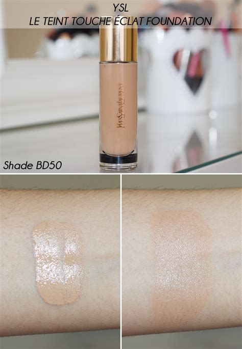 ysl touche eclat foundation bd50 swatch|ysl beauty foundation.